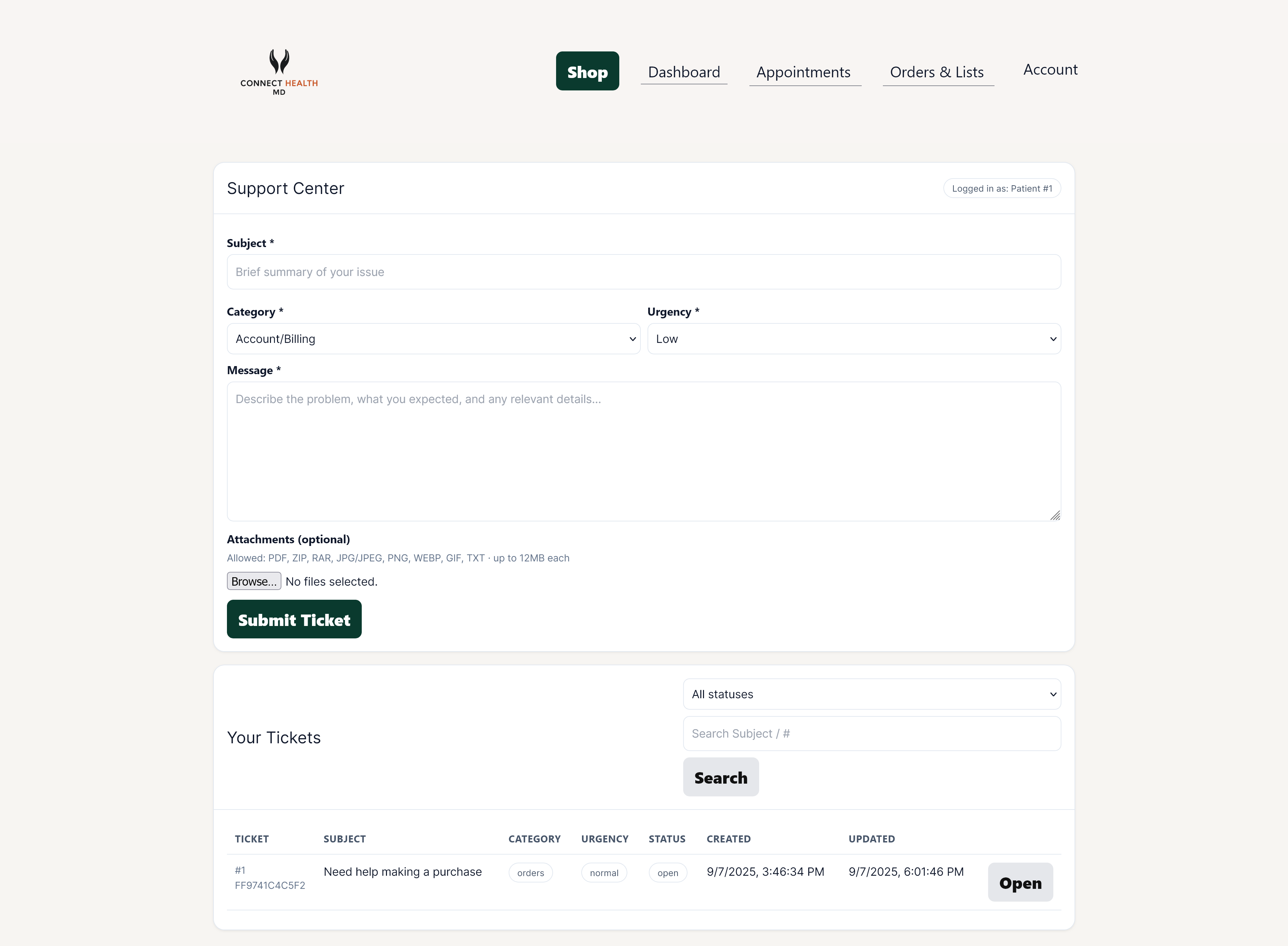Support with audit transparency — screenshot placeholder