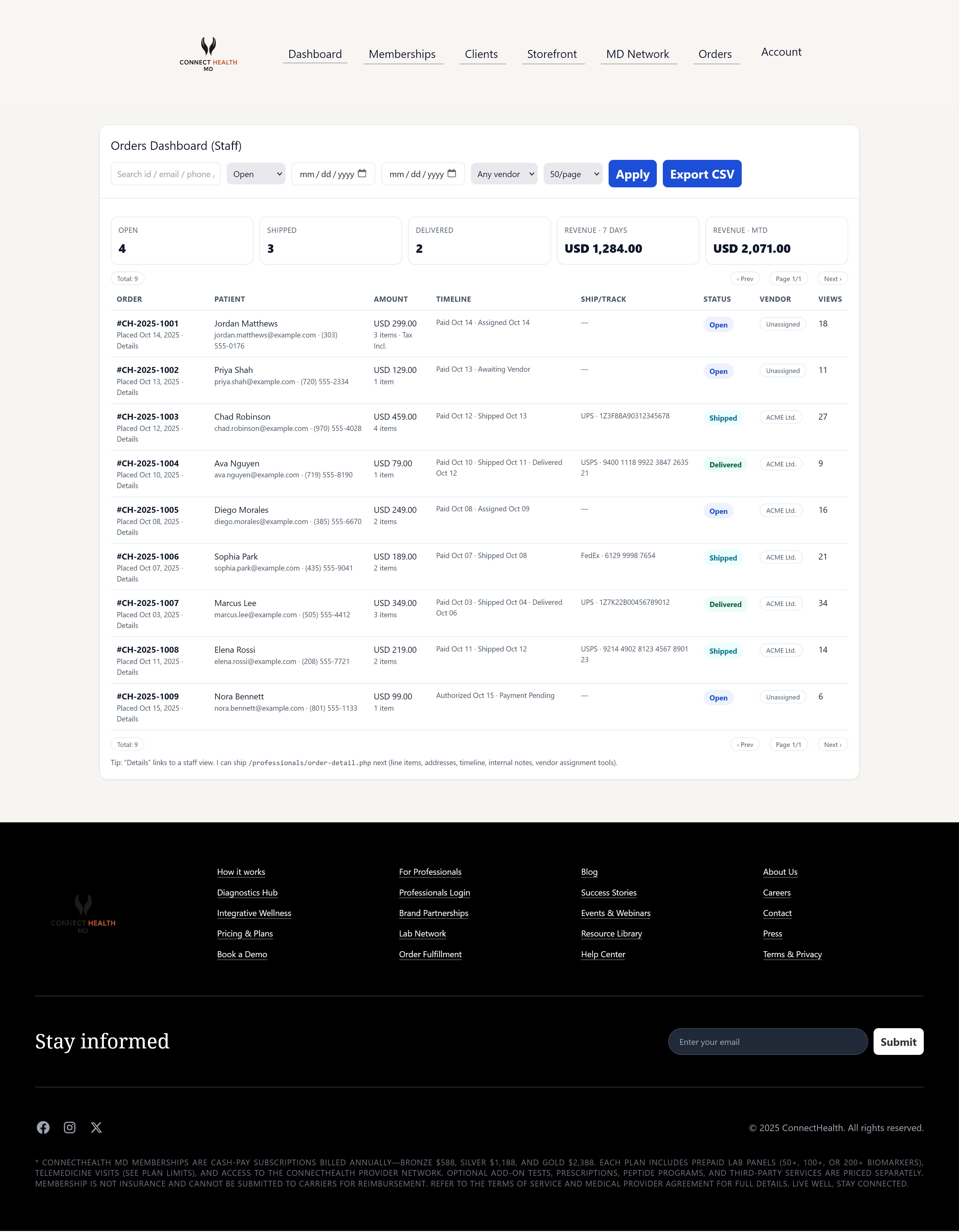 How to use ConnectHealthMD